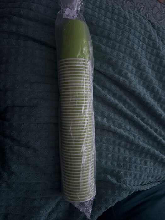 Фотография покупателя товара Стакан бумажный одноразовый «Зеленый» 250 мл, диаметр 80 мм - Фото 2