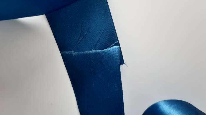 Фотография покупателя товара Лента атласная, 50 мм × 33 ± 2 м, цвет синий №095 - Фото 1