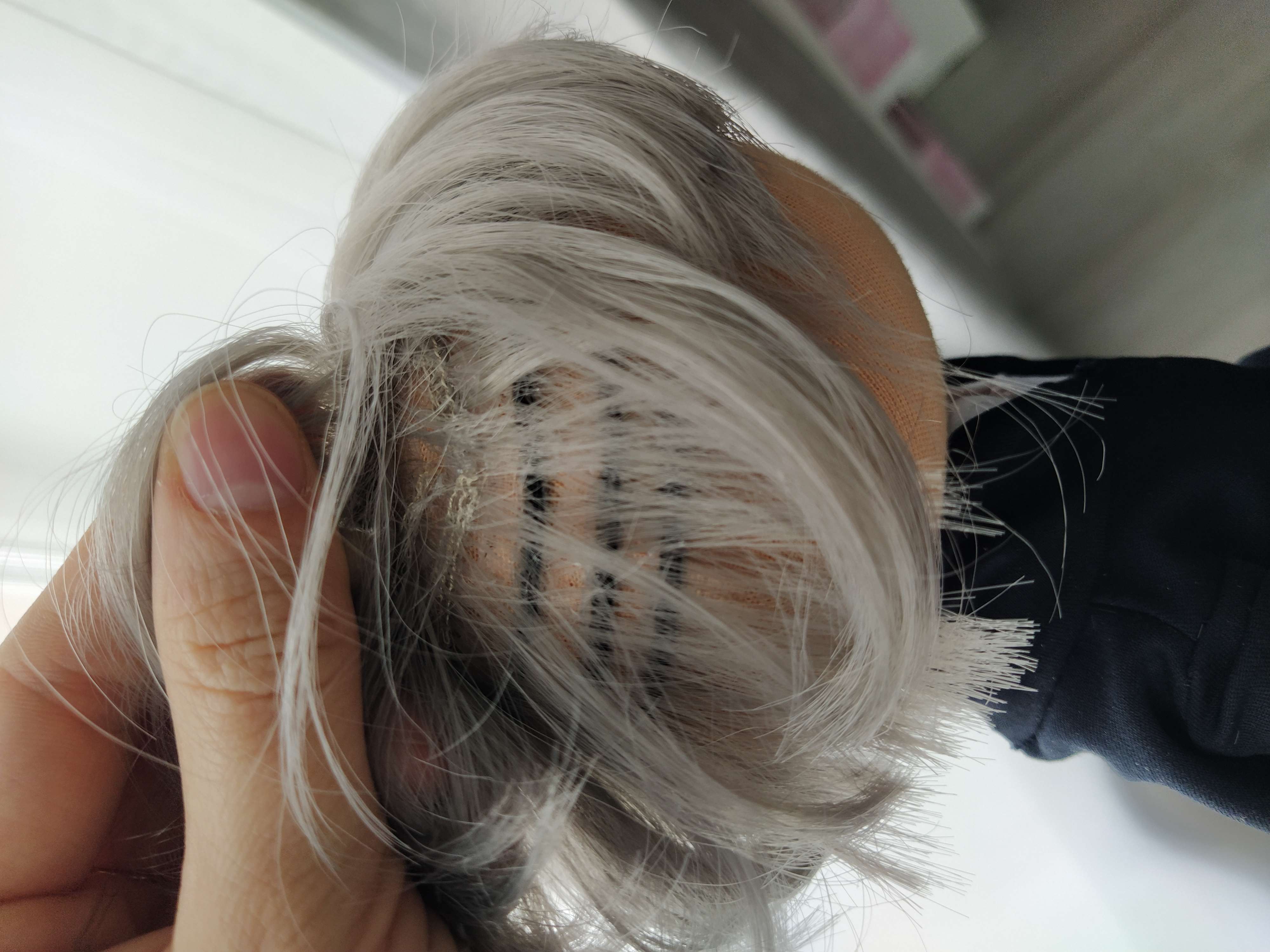 Фотография покупателя товара Волосы-тресс пепельные прямые, 25 х 150 см - Фото 2