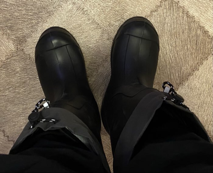 Фотография покупателя товара Зимние сапоги Torvi ЭВА+ПУ, 5-слойный вкладыш -45°С, цвет чёрный, размер 43 - Фото 2