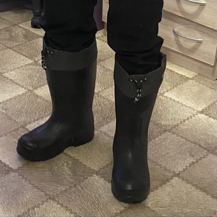 Фотография покупателя товара Зимние сапоги Torvi ЭВА+ПУ, 5-слойный вкладыш -45°С, цвет чёрный, размер 43 - Фото 4