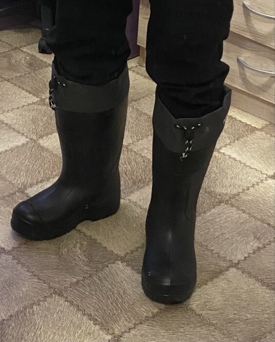 Фотография покупателя товара Зимние сапоги Torvi ЭВА+ПУ, 5-слойный вкладыш -45°С, цвет чёрный, размер 43 - Фото 5