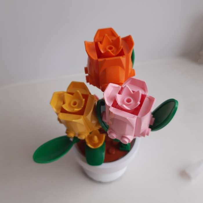 Фотография покупателя товара УЦЕНКА Конструктор «Цветы в горшочке», 6 видов, МИКС - Фото 3