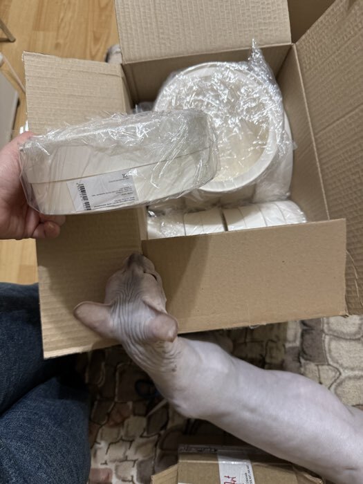 Фотография покупателя товара Коробка подарочная круглая с окном, завальцованная, белая, 15×6 см - Фото 3