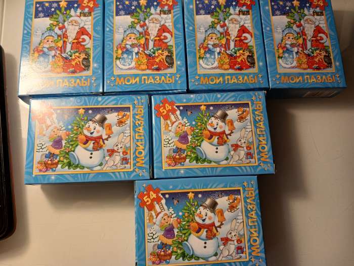 Фотография покупателя товара Пазл детский «Весёлый снеговичок», 54 элемента - Фото 2
