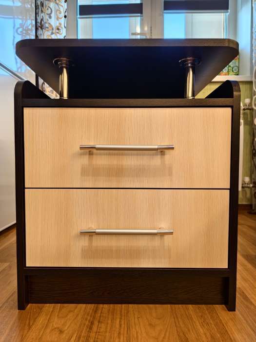 Фотография покупателя товара Тумба прикроватная «Клик Мебель. Милан», 600×500×410 мм, цвет венге/дуб молочный - Фото 38