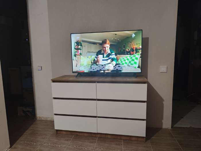 Фотография покупателя товара Комод для хранения «Клик Мебель. Мадера», 3 ящика, 800×420×775 мм, цвет белый - Фото 1