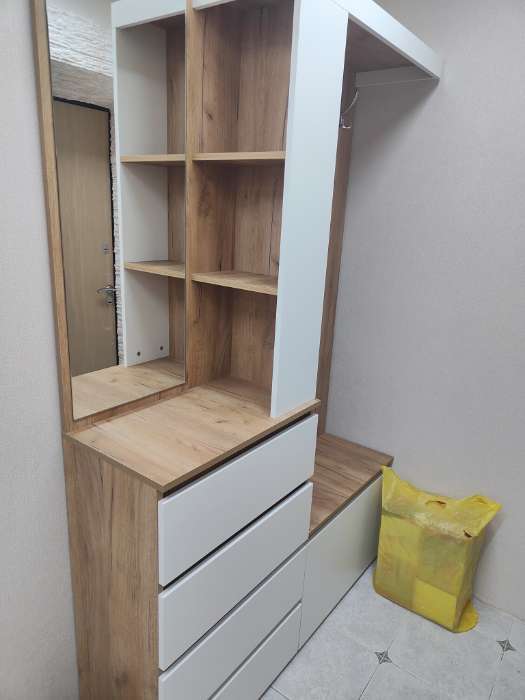 Фотография покупателя товара Прихожая «Клик Мебель. Крона», с зеркалом, 1260×350×1980 мм, цвет графит - Фото 28