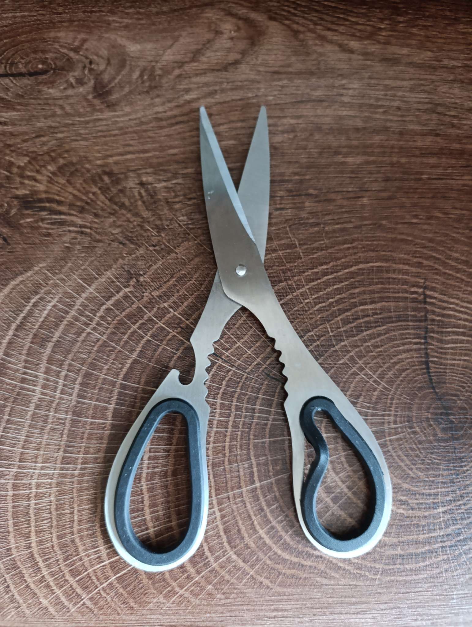 Фотография покупателя товара Ножницы кухонные Доляна Classic, 18 см - Фото 1