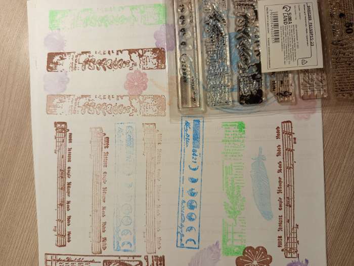 Фотография покупателя товара Штамп для творчества силикон "Края страничек" 16х11 см - Фото 1