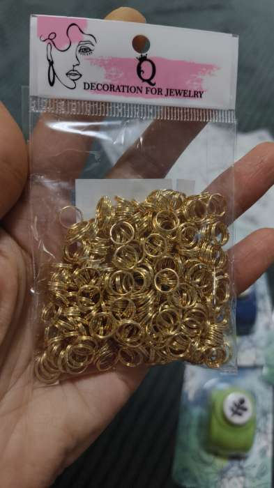 Фотография покупателя товара Кольцо соединительное двойное 0.8 см (набор 50 г, ± 310 шт.) СМ-1028, цвет золото - Фото 1