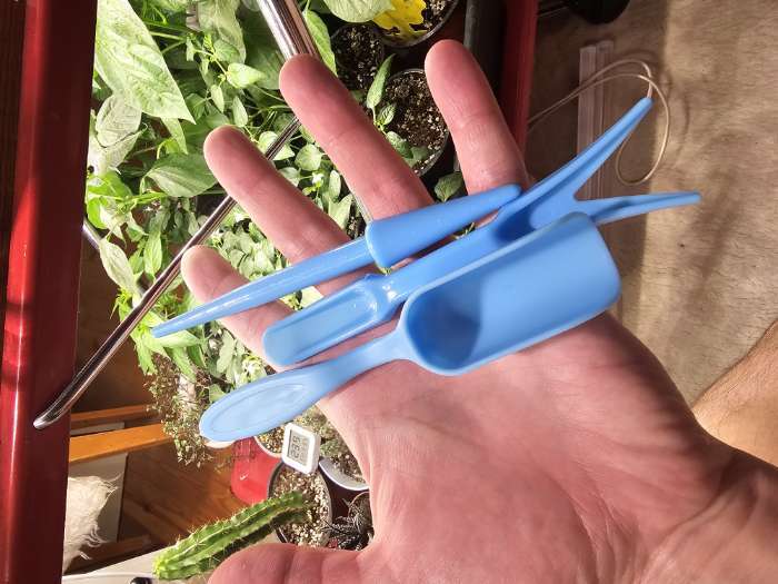 Фотография покупателя товара Набор посадочного инструмента: лопатка, вилка, конус, стаканчик, цвет МИКС, Greengo - Фото 1