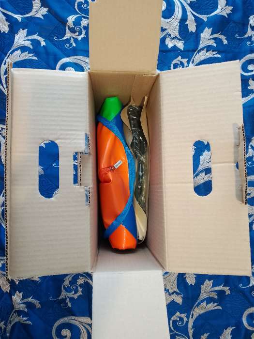 Фотография покупателя товара УЦЕНКА Чехол для тюбинга – ватрушки, диаметр 65 см, разноцветный - Фото 2