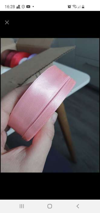 Фотография покупателя товара Лента атласная, 6 мм × 23 ± 1 м, цвет розовый №04 - Фото 13