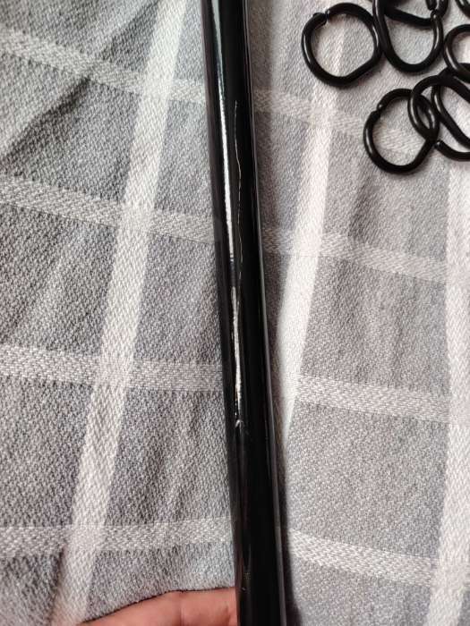 Фотография покупателя товара Карниз для ванной комнаты, телескопический 120-220 см, чёрный - Фото 2