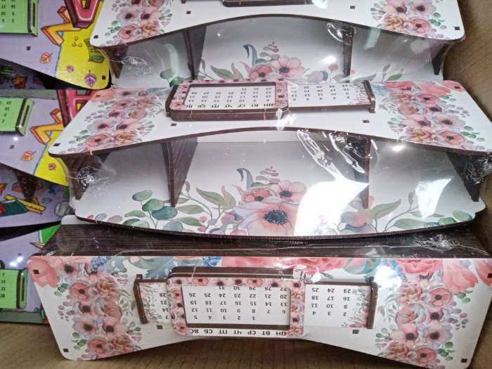 Фотография покупателя товара Органайзер для канцелярских предметов "Лёгкий цветочный", с вечным календарём - Фото 77