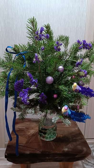 Фотография покупателя товара Птичка для декора и флористики, на прищепке «Снегирь», 12 см - Фото 1