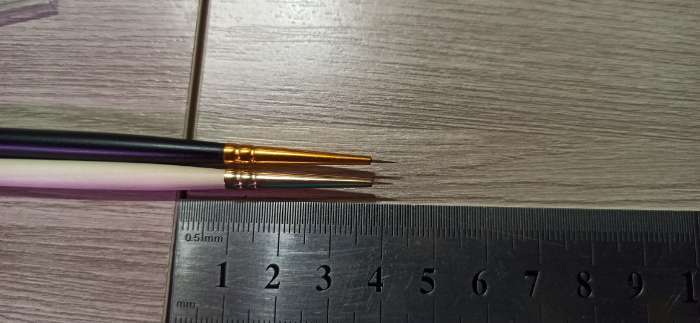 Фотография покупателя товара Кисть Колонок круглая укороченная Roubloff серия 1110 № 00, ручка короткая пропитана лаком, жёлтая обойма - Фото 1