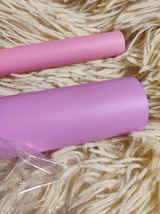 Фотография покупателя товара Пленка матовая для цветов и букетов, гелиотроповый, 0.58×10 м - Фото 127