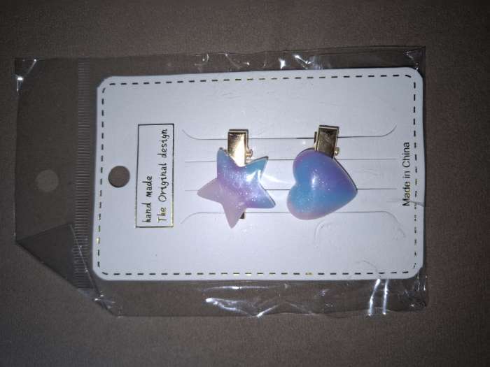 Фотография покупателя товара Заколки для волос 2 шт., космос - Фото 2