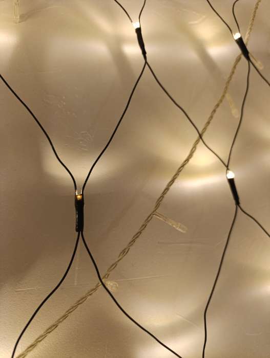 Фотография покупателя товара Гирлянда «Сеть» 1.6×1.6 м, IP20, прозрачная нить, 144 LED, 8 режимов, 220 В, свечение мульти, - Фото 47