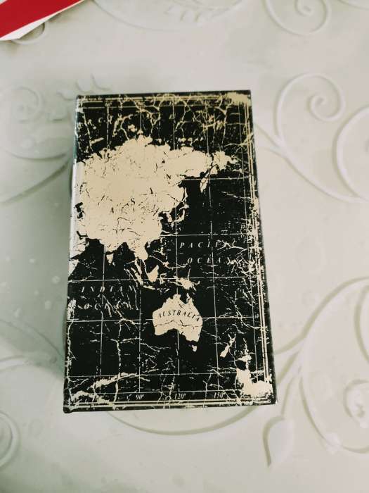 Фотография покупателя товара Шкатулка книга - сейф «Золотая карта», дерево, искусственная кожа, 21×13×5 см - Фото 1