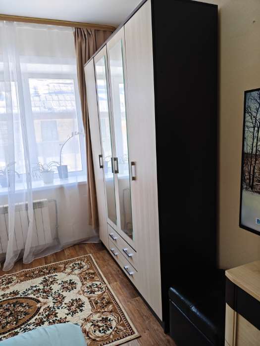 Фотография покупателя товара Шкаф прямой четырёхстворчатый «Квадро», 2 ящика, 1600×487×2200 мм, цвет венге/лоредо