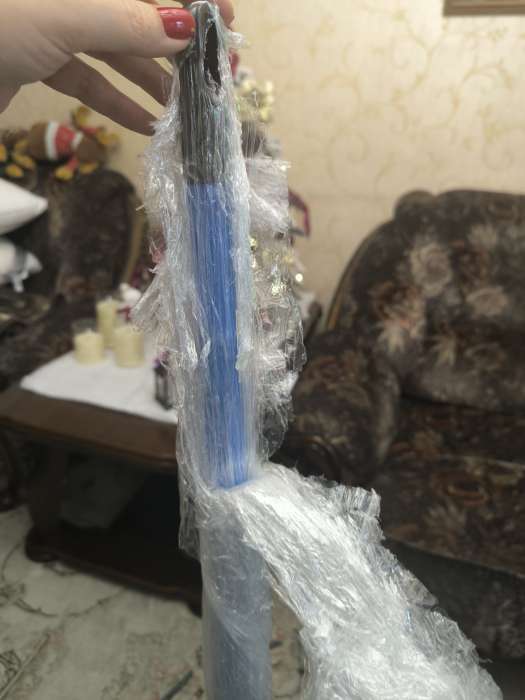 Фотография покупателя товара Черенок металлический, 118 см, d=2 см, МИКС - Фото 2