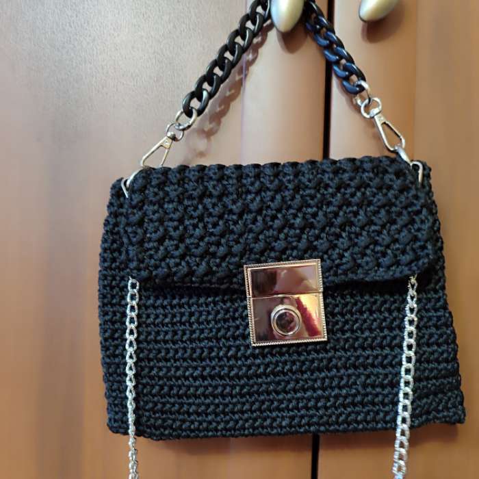 Фотография покупателя товара Застёжка для сумки, 4.3×4.7 см, цвет серебряный - Фото 2