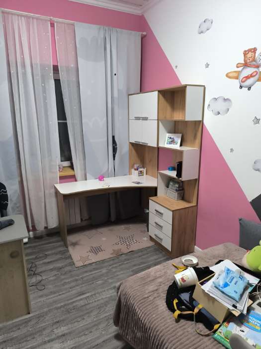 Фотография покупателя товара Стол компьютерный №1, левый, 1280×2000×1450 мм, цвет дуб вотан/белый - Фото 1