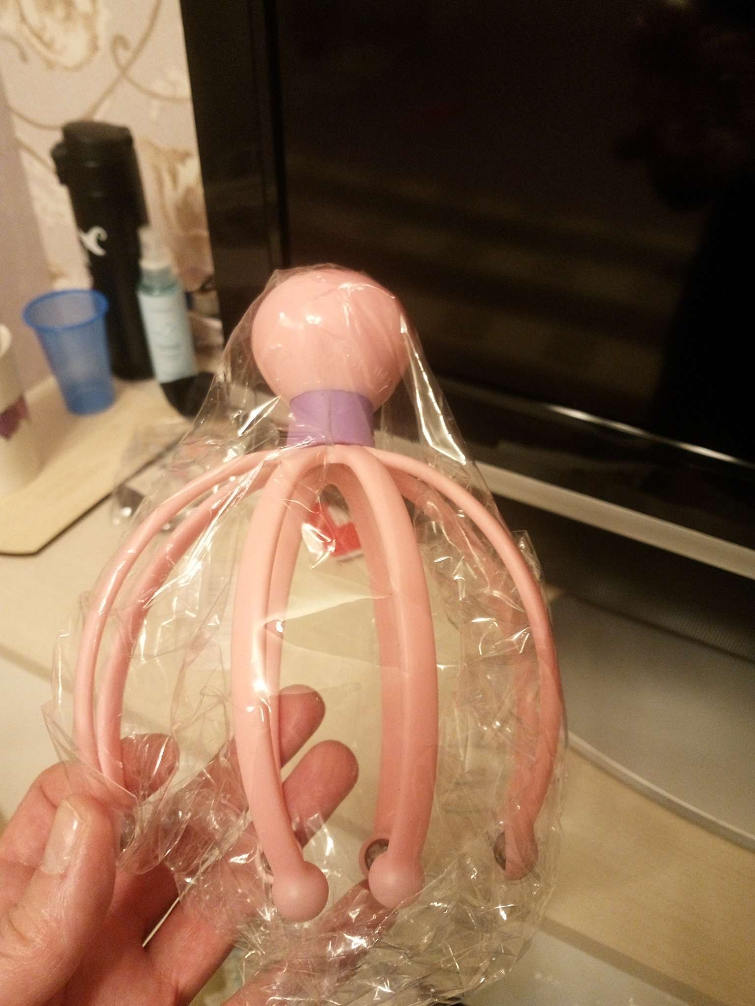 Фотография покупателя товара Массажёр «Мурашка» для головы, 15×10.5 см, МИКС - Фото 1