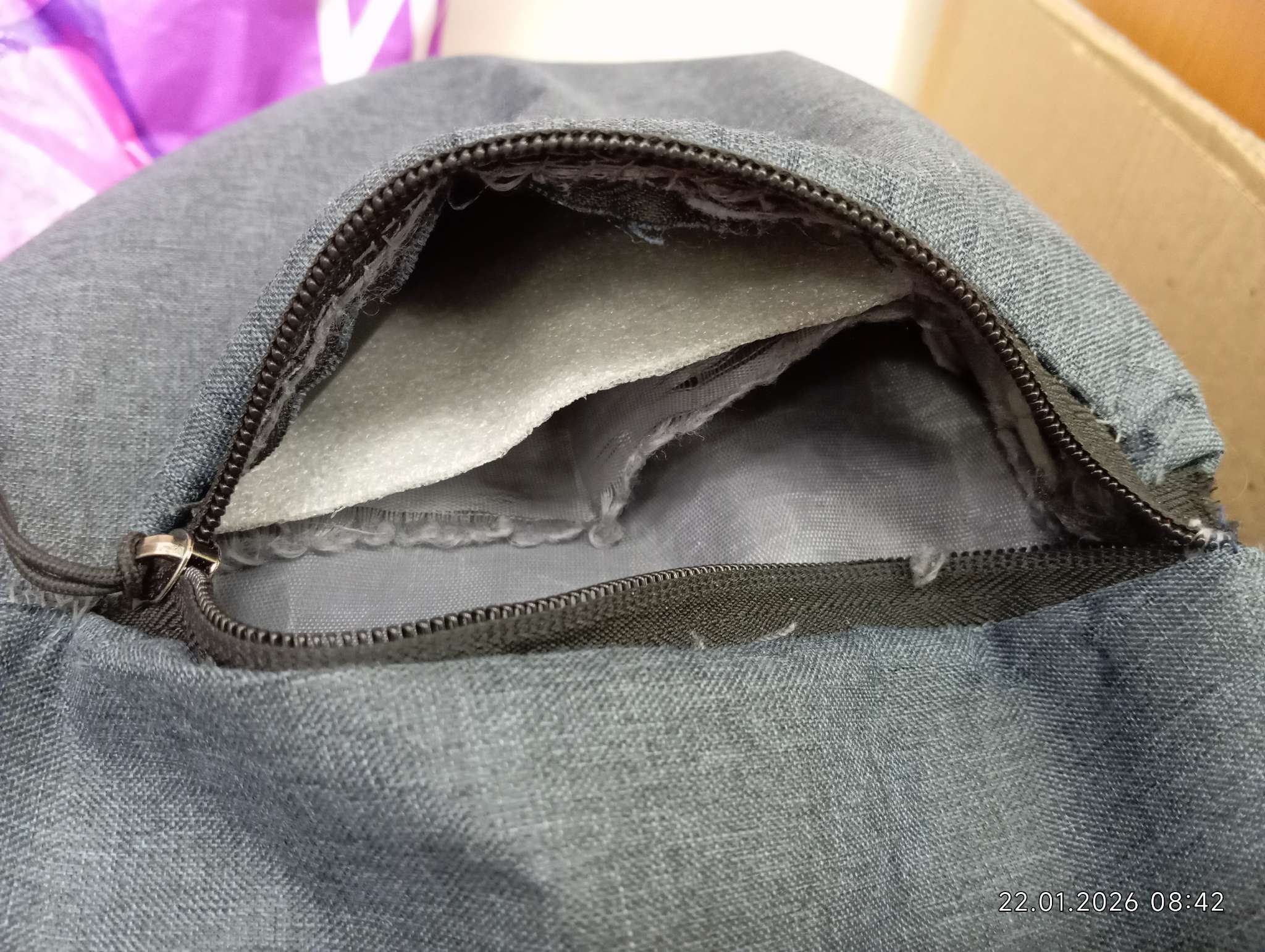 Фотография покупателя товара Рюкзак городской на молнии, с карманами, с USB, размер 29×11×39 см, синий - Фото 5