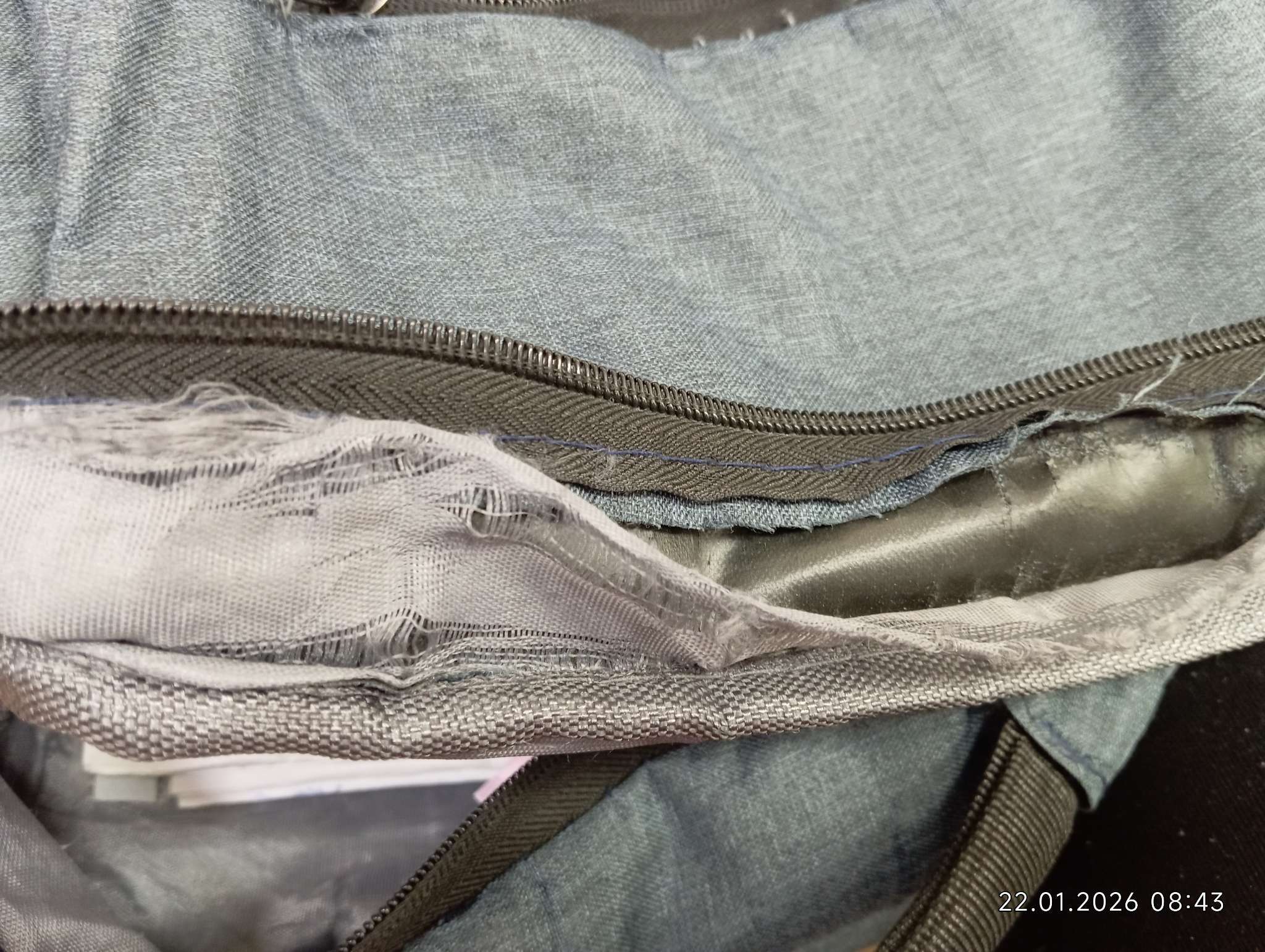 Фотография покупателя товара Рюкзак городской на молнии, с карманами, с USB, размер 29×11×39 см, синий - Фото 4