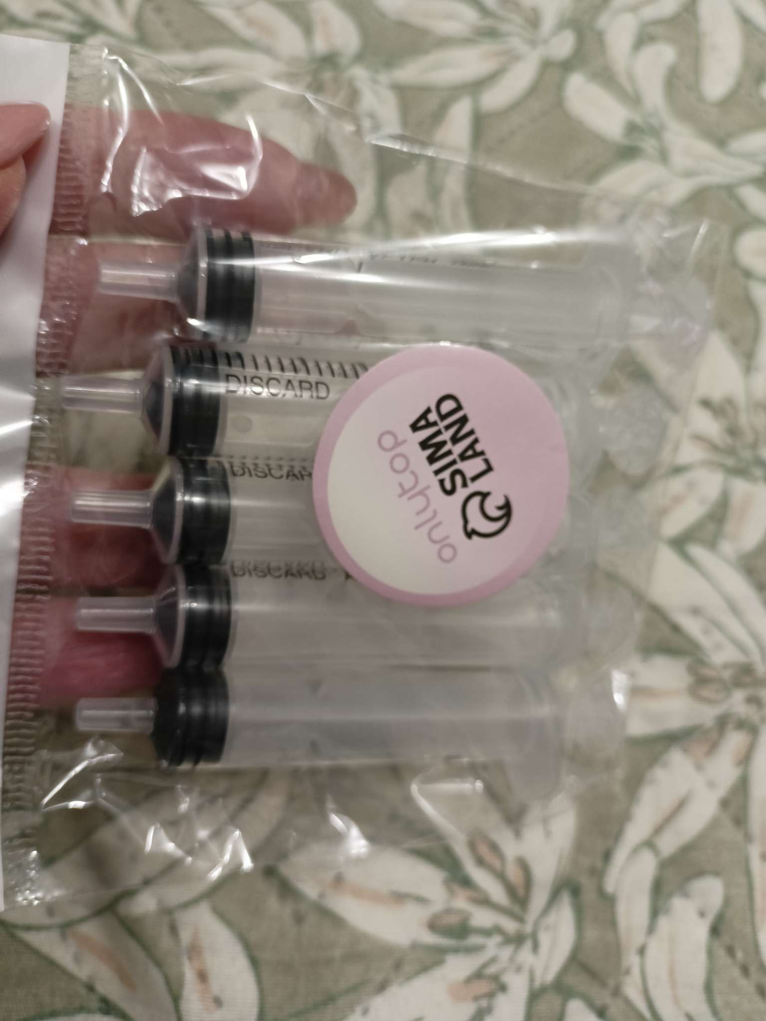 Фотография покупателя товара Шприц парфюмерный, 5 мл, фасовка - 5 шт., прозрачный - Фото 2