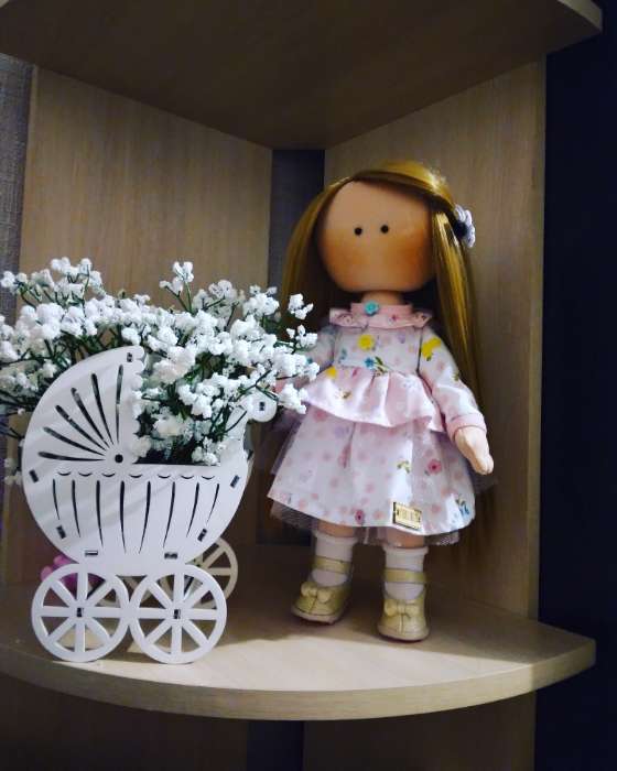 Фотография покупателя товара Волосы - тресс для кукол «Прямые» длина волос: 25 см, ширина:100 см, цвет № 27В - Фото 3