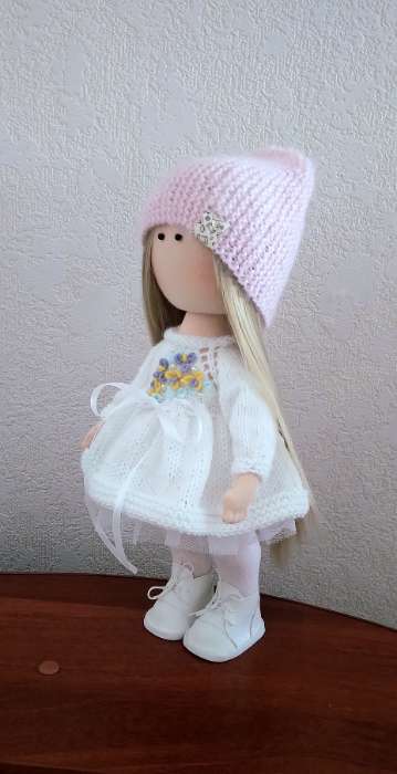 Фотография покупателя товара Волосы - тресс для кукол «Прямые» длина волос: 25 см, ширина:100 см, цвет № 613А - Фото 1