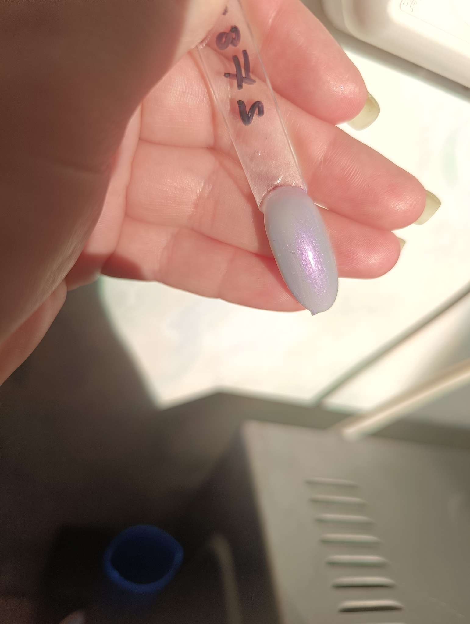 Фотография покупателя товара Гель лак для ногтей, жемчужный, трехфазный, 10 мл, LED/UV, синий (287) - Фото 1