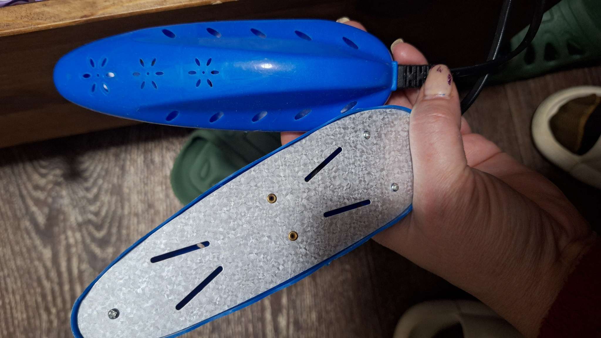 Фотография покупателя товара Сушилка для обуви Luazon LSO-13, 17 см, 12 Вт, индикатор, синяя - Фото 19