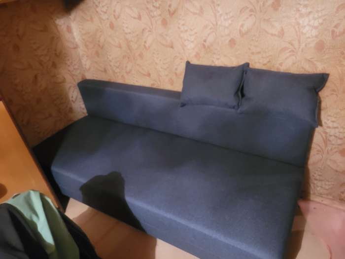 Фотография покупателя товара Диван прямой раскладной «Клик Мебель. Некст ЭКО», механизм еврокнижка, рогожка, цвет coffee - Фото 2