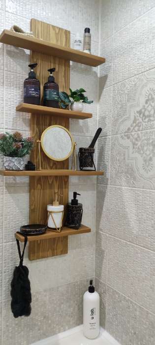 Фотография покупателя товара Дозатор для мыла SAVANNA «Геометрика», 250 мл, на подставке, белый - Фото 1