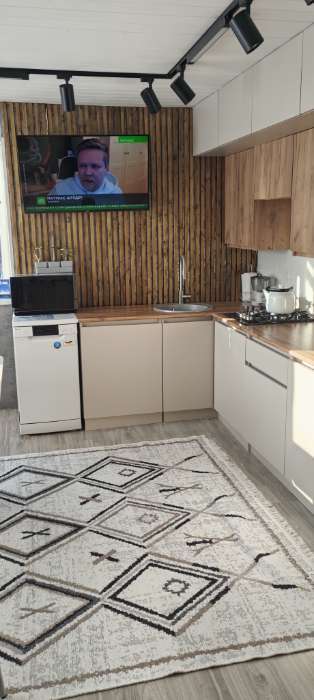 Фотография покупателя товара УЦЕНКА Кухонный гарнитур в потолок 2400 Виктория, Кашемир/Дуб крафт - Фото 12