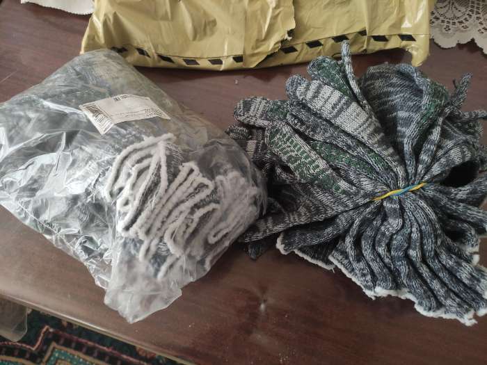 Фотография покупателя товара Перчатки рабочие, хб, вязка 10 класс, 5 нитей, размер 9, с ПВХ точками, серые, Greengo - Фото 4