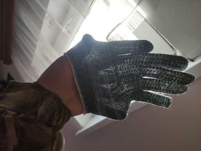 Фотография покупателя товара Перчатки рабочие, хб, вязка 10 класс, 5 нитей, размер 9, с ПВХ точками, серые, Greengo - Фото 5