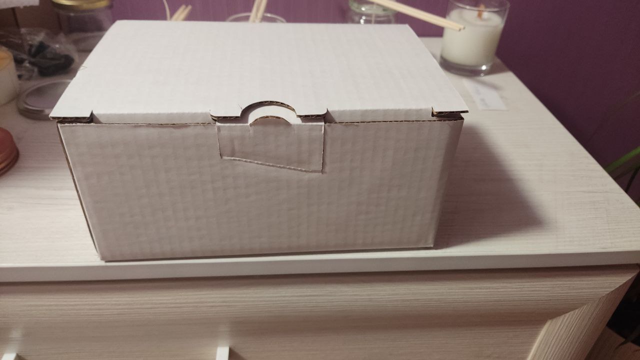 Фотография покупателя товара Коробка-пенал, белая, 22 х 15 х 10 см