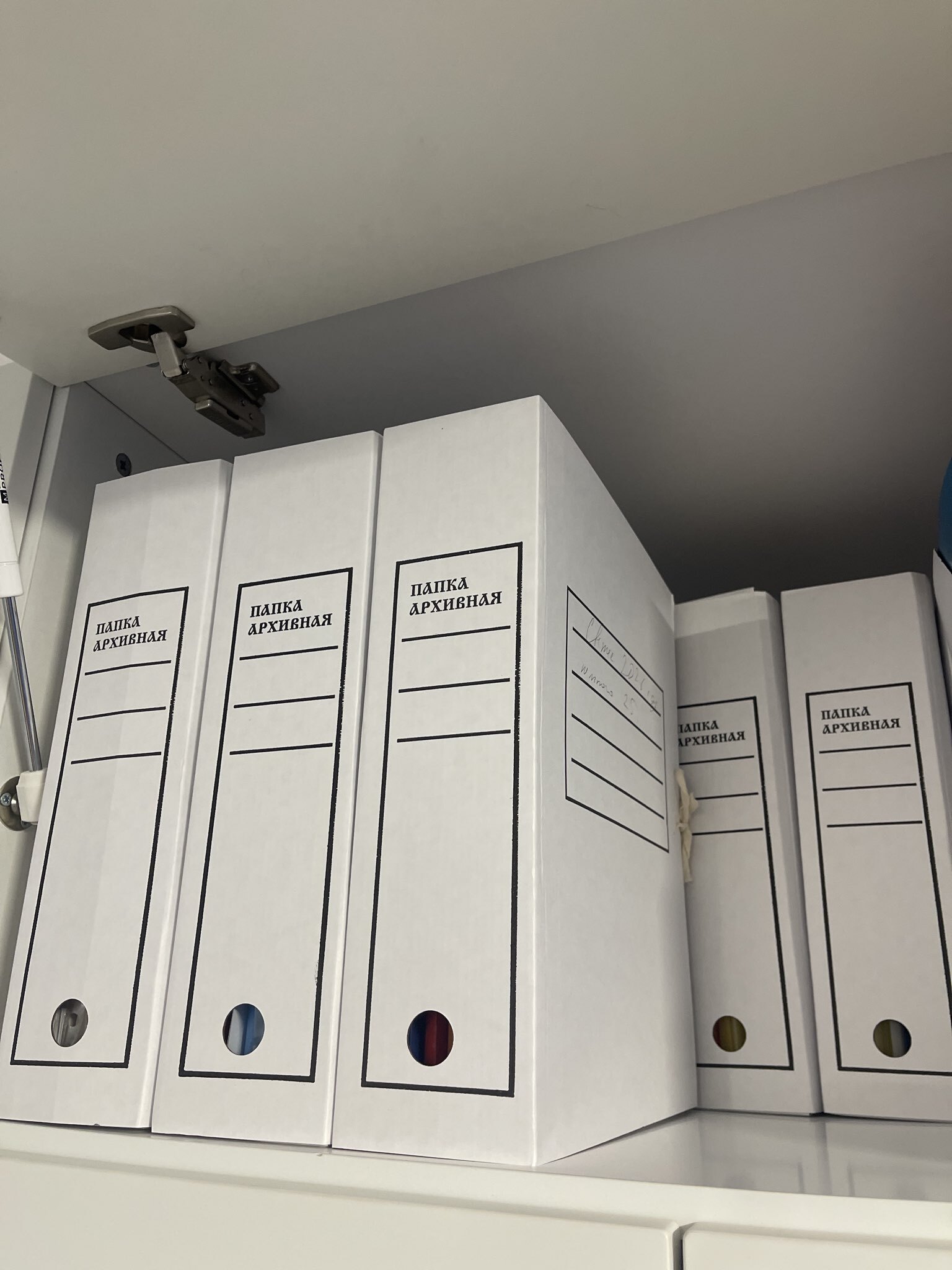 Фотография покупателя товара Папка архивная с завязками, микрогофрокартон, 80 мм, белый, до 750 л - Фото 1