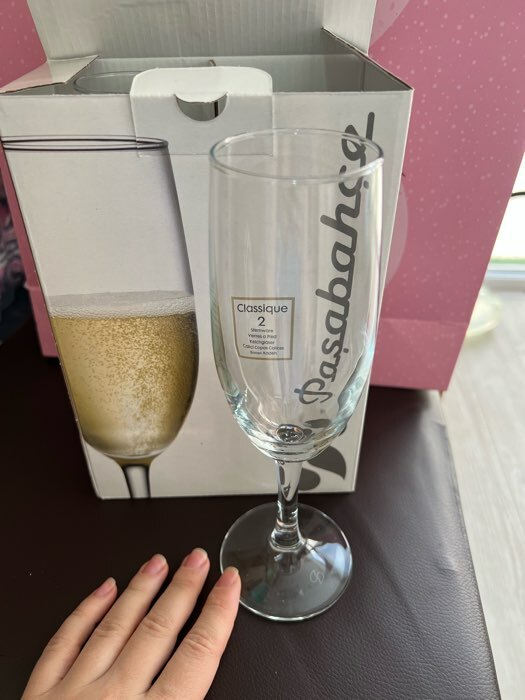 Фотография покупателя товара Набор стеклянных бокалов для шампанского Classique, 250 мл, 2 шт - Фото 2