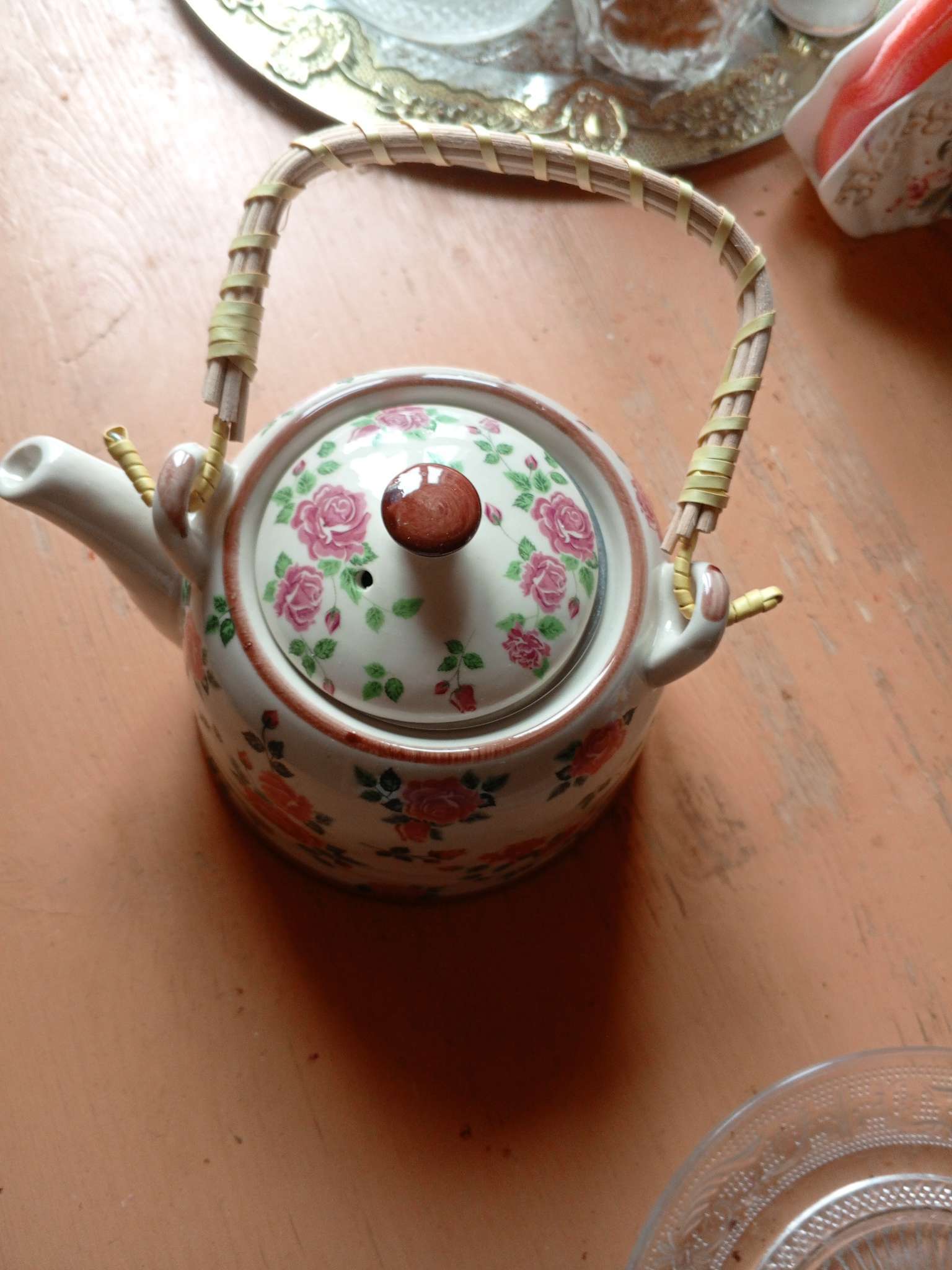 Фотография покупателя товара Чайник заварочный «Деревня», металлическое сито, 900 мл, керамика, белый - Фото 5