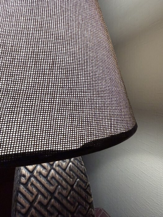 Фотография покупателя товара Настольная лампа с абажуром RISALUX 16444/1BR, E14, 40 Вт, бронза, 22×22×34 см - Фото 1