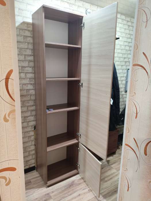 Фотография покупателя товара Шкаф бельевой «Ника», 500×354×2032 мм, цвет ясень шимо светлый/ясень шимо тёмный - Фото 2