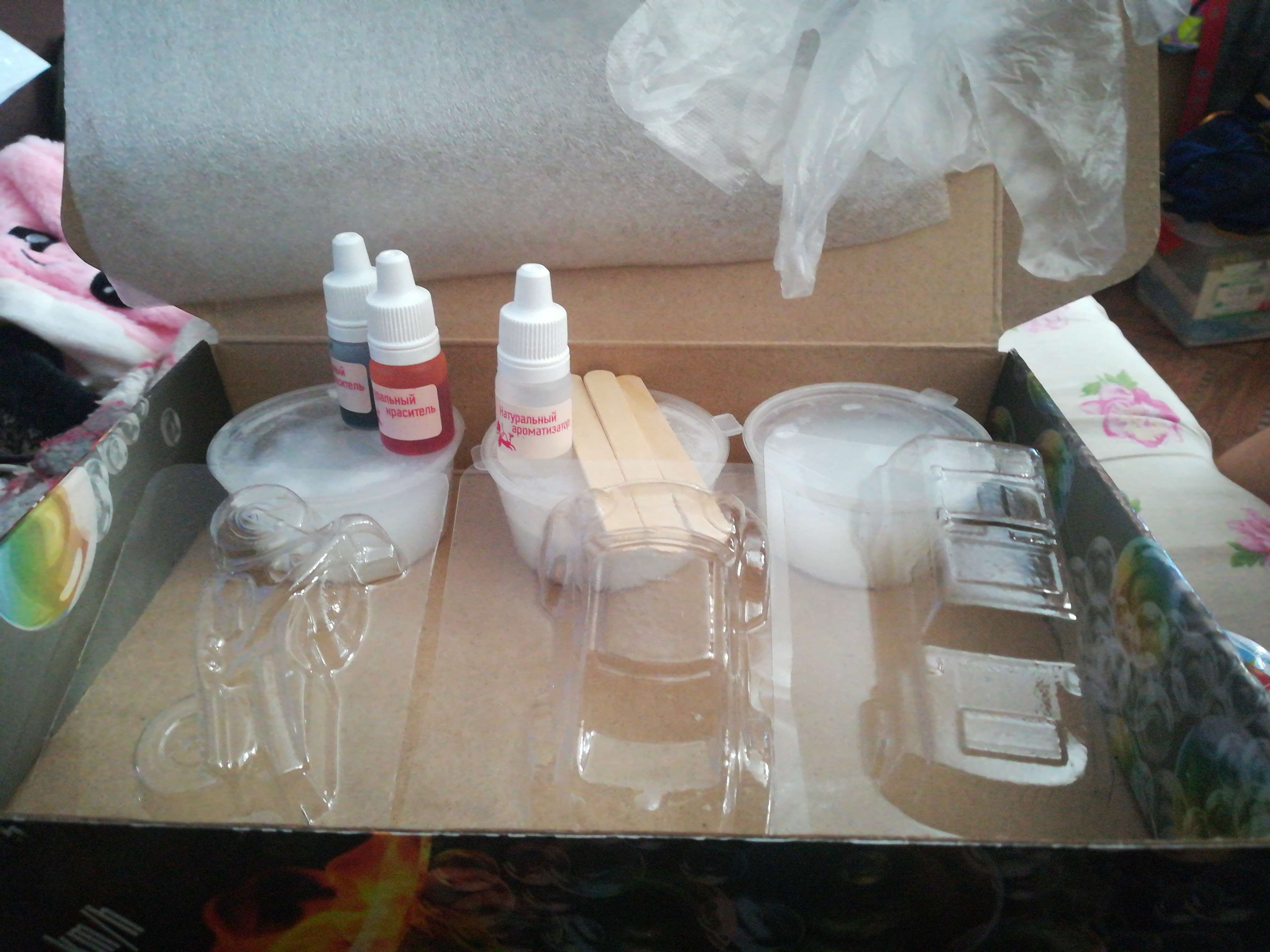Фотография покупателя товара Набор для изготовления мыла «Мыльная мастерская. Форсаж», с формочками